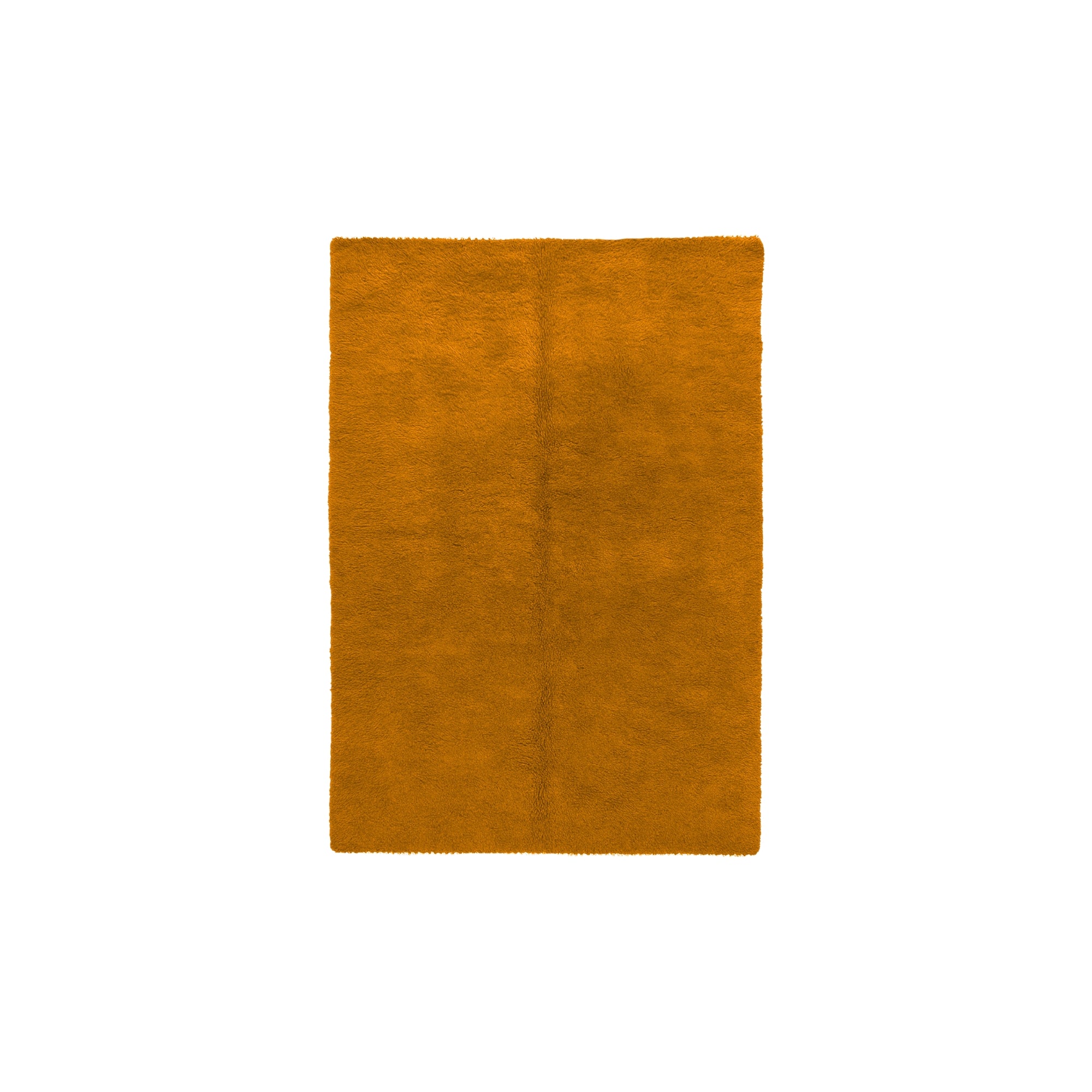 Rectangular orange rug on a white background laine 100% naturelle tapis fais a la main naturug hand made rug morocco maroc marocain