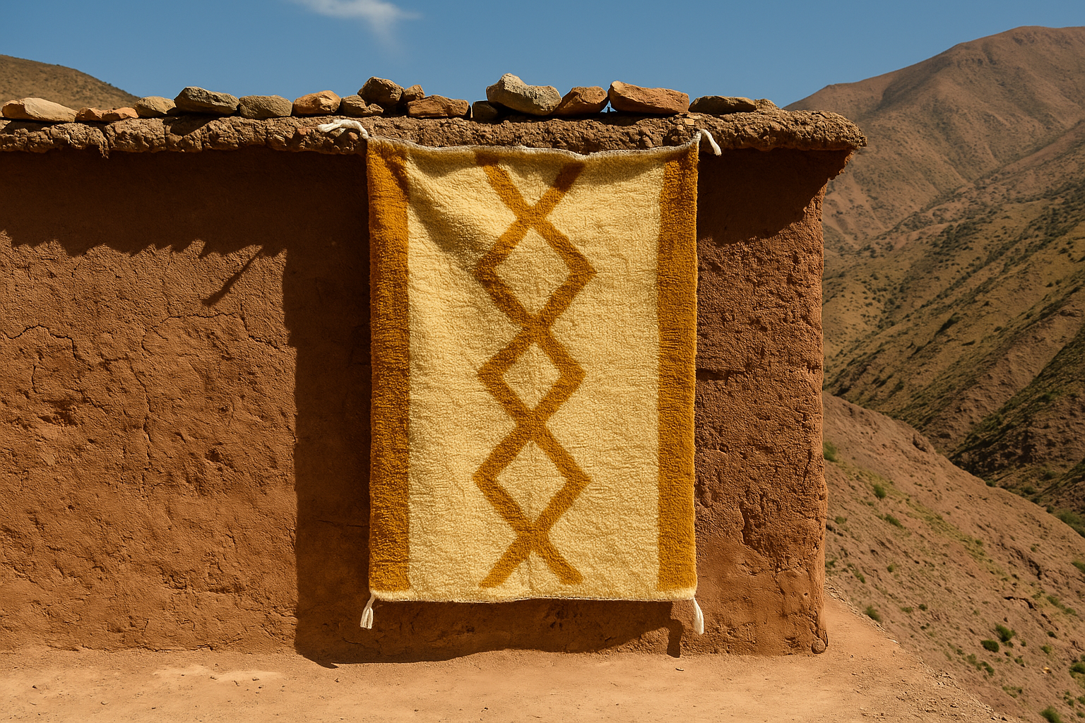 naturug adrar collection heritage hand made fais a la main lavage tapis marocain