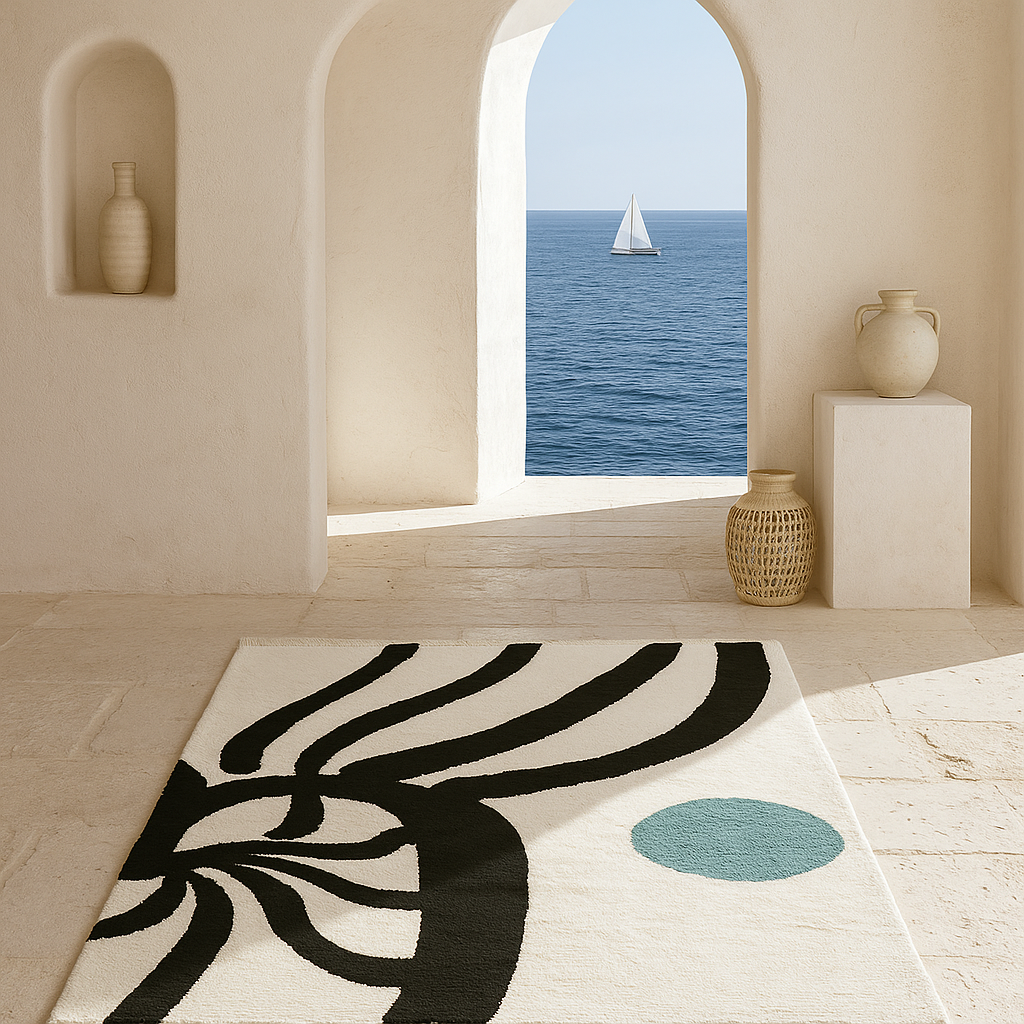 naturug collection alma di mare tapis berbère laine naturelle handmade Moroccan wool rug tapis marocain fait main 